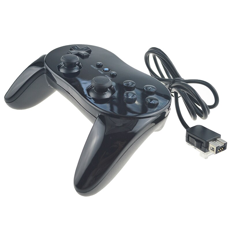 Gamepad For Wii Mini Classic Controller Pro Black White For Wii Remote Accessories Video Games Joystick Gamepad For Wii Mini Classic Controller Pro Black White For Wii Remote Accessories Video Games Joystick