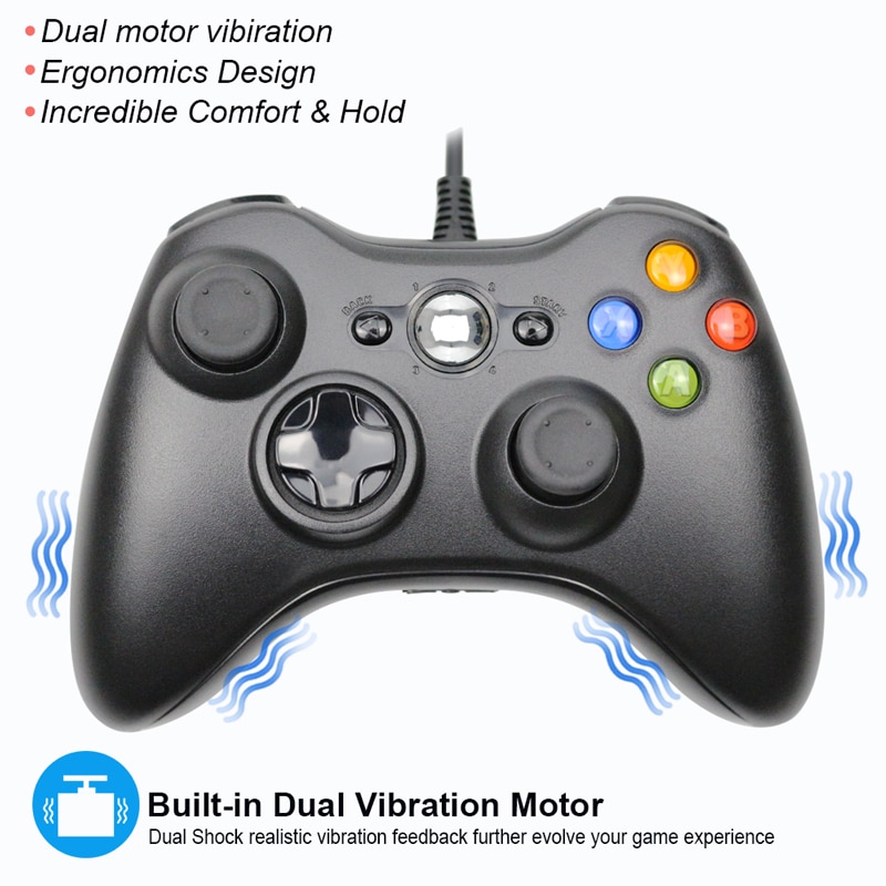 For Xbox 360 Microsoft USB Wired Controller PC Cellphone Joypad Gamepad Console Wired For XBOX360 Game Joystick For Xbox 360 Microsoft USB Wired Controller PC Cellphone Joypad Gamepad Console Wired For XBOX360 Game Joystick
