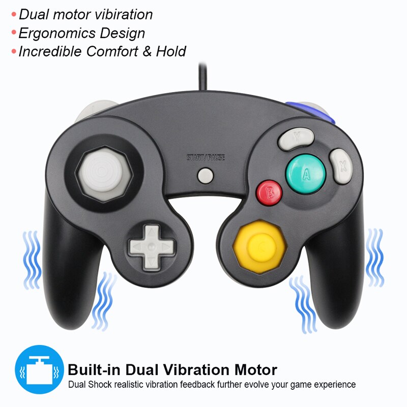 For Gamecube Controller USB Wired Handheld Joystick For Nintend For NGC GC Controle For MAC Computer PC Gamepad For Gamecube Controller USB Wired Handheld Joystick For Nintend For NGC GC Controle For MAC Computer PC Gamepad