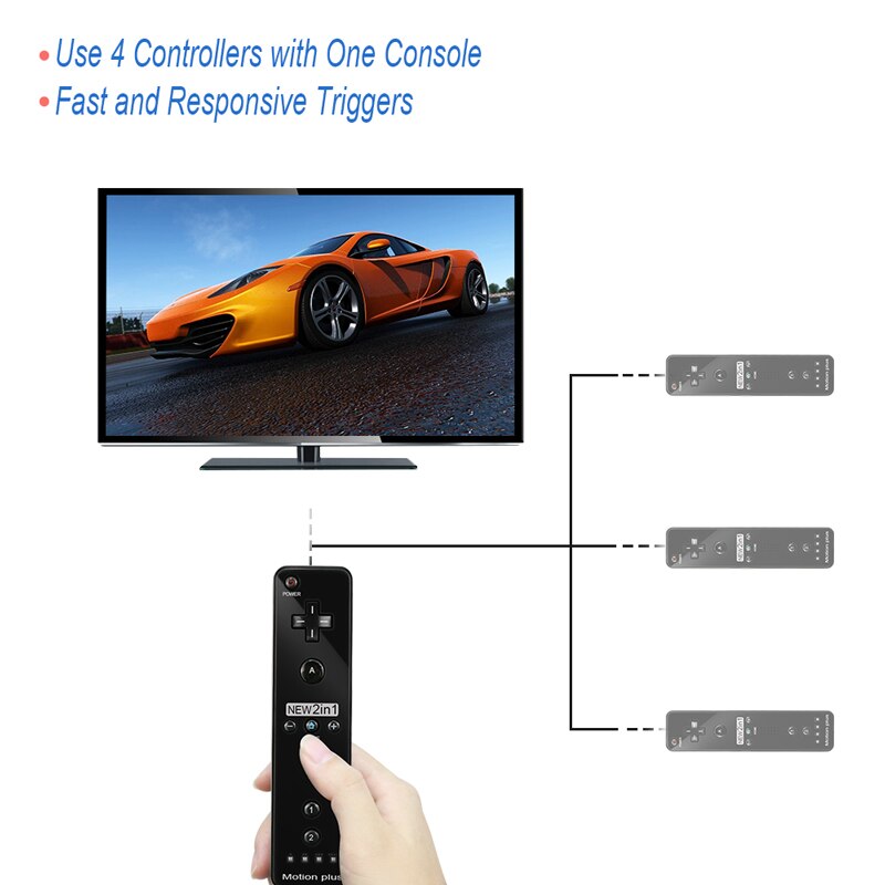 Built-in Motion Plus Wireless Remote Gamepad Controller For Nintend Wii Nunchuck For Nintend Wii Remote Controle Joystick Joypad Built-in Motion Plus Wireless Remote Gamepad Controller For Nintend Wii Nunchuck For Nintend Wii Remote Controle Joystick Joypad