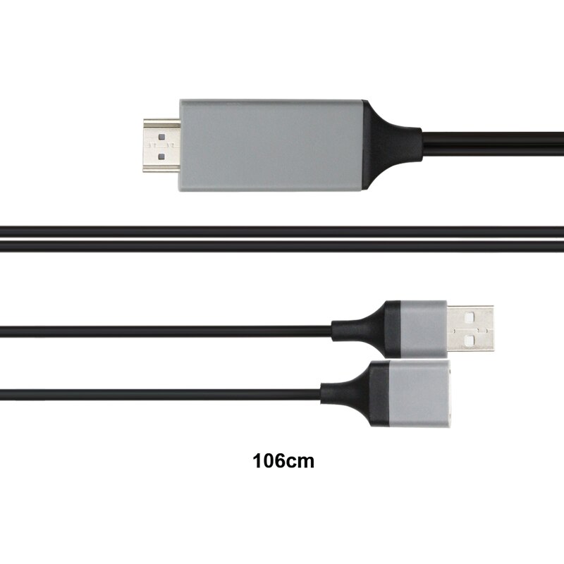 1M MHL to HDMI Adapter 1080P MHL Micro USB to HDMI Cable Adapter For IOS/Android Samsung Galaxy Phones 1080P HD TV Cable 1M MHL to HDMI Adapter 1080P MHL Micro USB to HDMI Cable Adapter For IOS/Android Samsung Galaxy Phones 1080P HD TV Cable
