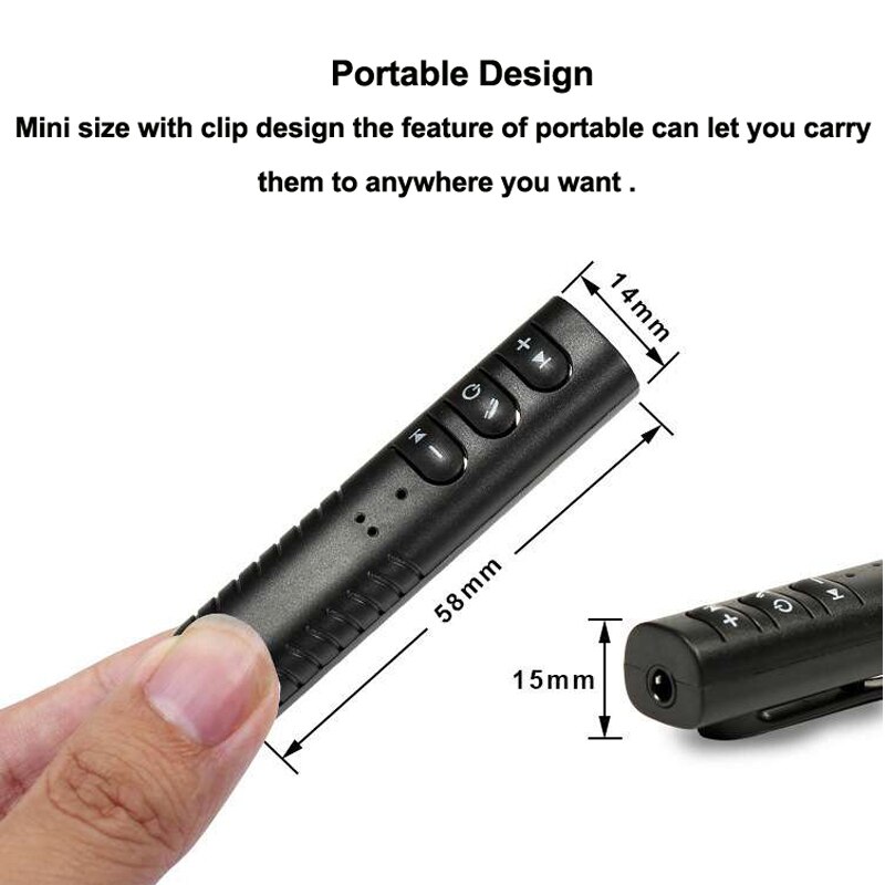 Car Bluetooth AUX 3.5mm Jack Bluetooth Receiver Handsfree Call Bluetooth Adapter Car Transmitter Auto Music Receivers Car Bluetooth AUX 3.5mm Jack Bluetooth Receiver Handsfree Call Bluetooth Adapter Car Transmitter Auto Music Receivers