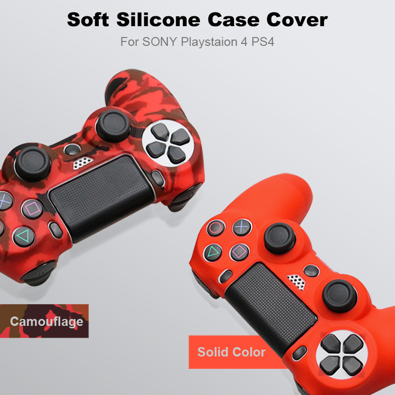 Soft Silicone Gel Rubber Case Cover For SONY Playstation 4 PS4 Controller Skin Protection Case For PS4 Pro Slim Gamepad Controle Soft Silicone Gel Rubber Case Cover For SONY Playstation 4 PS4 Controller Skin Protection Case For PS4 Pro Slim Gamepad Controle