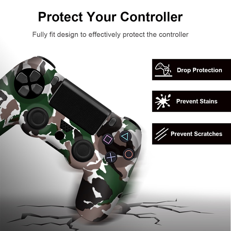Soft Silicone Gel Rubber Case Cover For SONY Playstation 4 PS4 Controller Skin Protection Case For PS4 Pro Slim Gamepad Controle Soft Silicone Gel Rubber Case Cover For SONY Playstation 4 PS4 Controller Skin Protection Case For PS4 Pro Slim Gamepad Controle