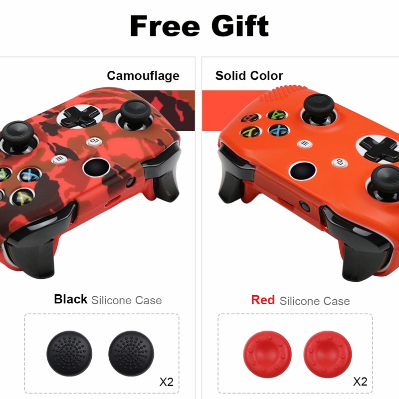 For Xbox One X S Controller Gamepad Camo Silicone Cover Rubber Skin Grip Case Protective For Xbox One Slim Joystick For Xbox One X S Controller Gamepad Camo Silicone Cover Rubber Skin Grip Case Protective For Xbox One Slim Joystick