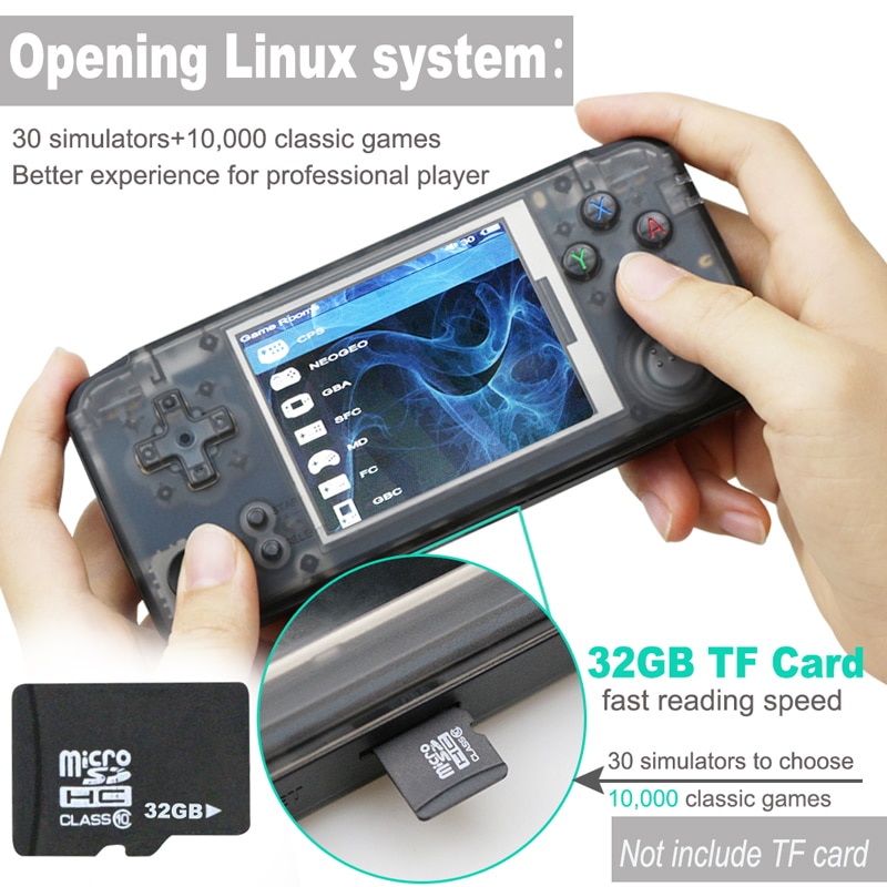 RS-97 Classic Retro Handheld Game Player Mini Video Game Console 3.0 inch Screen with 16GB Portable Built-in 3000 Games RS-97 Classic Retro Handheld Game Player Mini Video Game Console 3.0 inch Screen with 16GB Portable Built-in 3000 Games