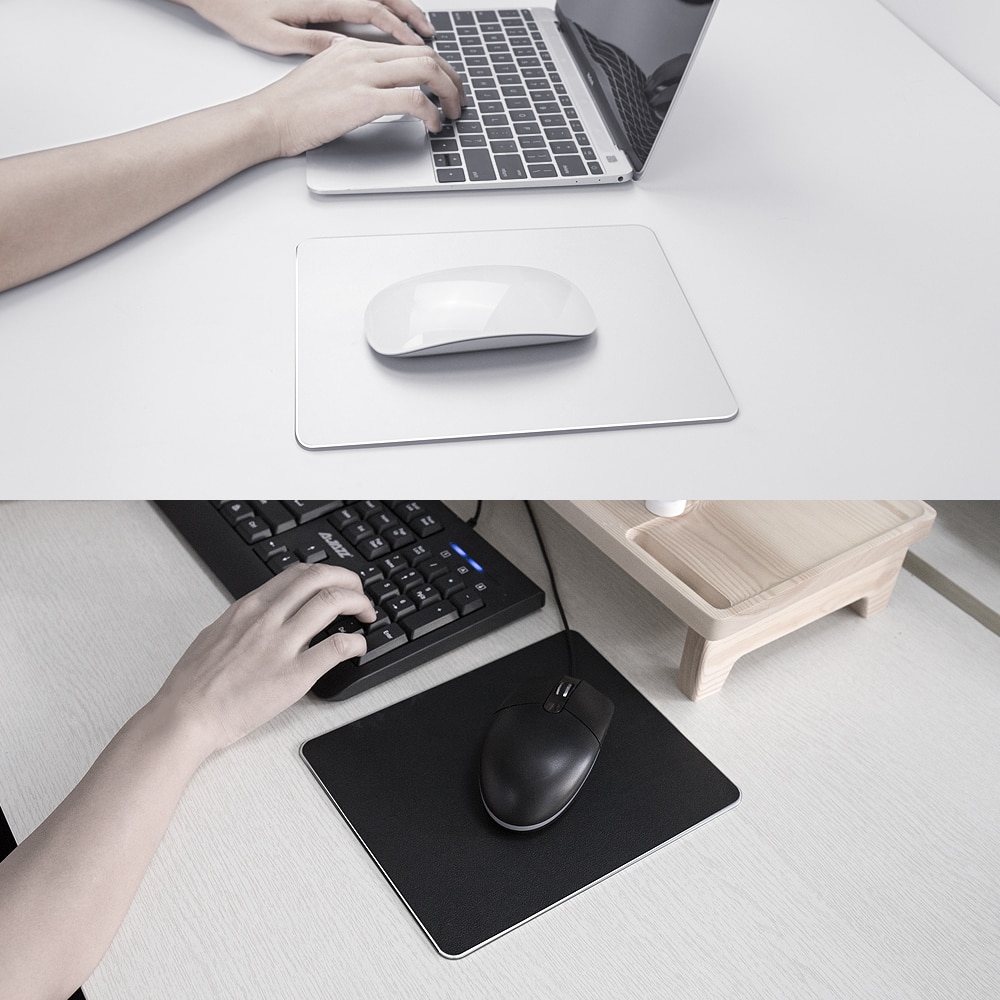 Metal Aluminum Mouse pad Mat Hard Smooth Magic Thin Mousead Double Side Waterproof Fast and Accurate Control for Office Home Metal Aluminum Mouse pad Mat Hard Smooth Magic Thin Mousead Double Side Waterproof Fast and Accurate Control for Office Home