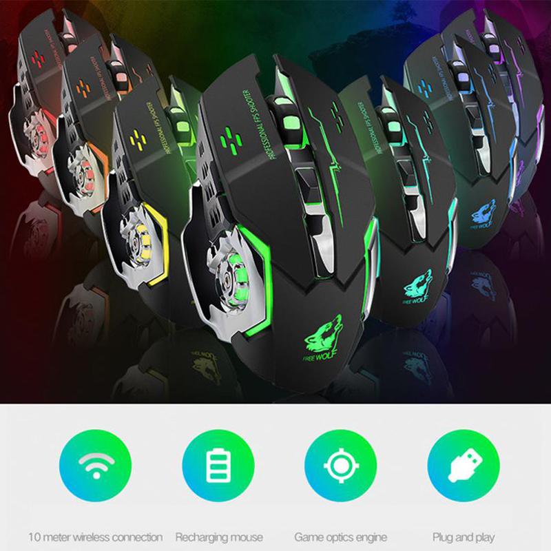 Wireless Silent LED Backlit Gaming Mouse Wireless Silent LED Backlit Gaming Mouse
