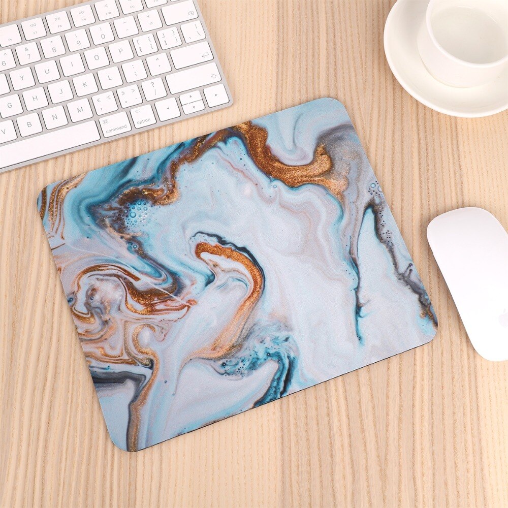 Good Use Small Mouse Pad for Game Playing Lover Rubber Mouse Mat Marble Design & Flower Pattern Good Use Small Mouse Pad for Game Playing Lover Rubber Mouse Mat Marble Design & Flower Pattern