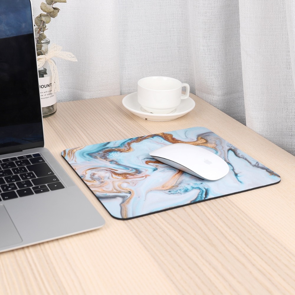 Good Use Small Mouse Pad for Game Playing Lover Rubber Mouse Mat Marble Design & Flower Pattern Good Use Small Mouse Pad for Game Playing Lover Rubber Mouse Mat Marble Design & Flower Pattern