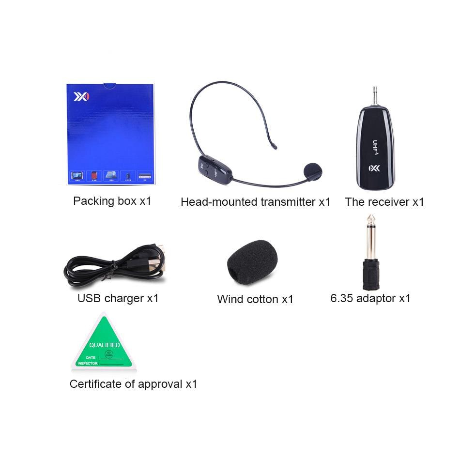 Ostart 3.5MM Lapel Mics UHF Wireless Microphone Voice Amplifier Professional Earphone Mic Ostart 3.5MM Lapel Mics UHF Wireless Microphone Voice Amplifier Professional Earphone Mic