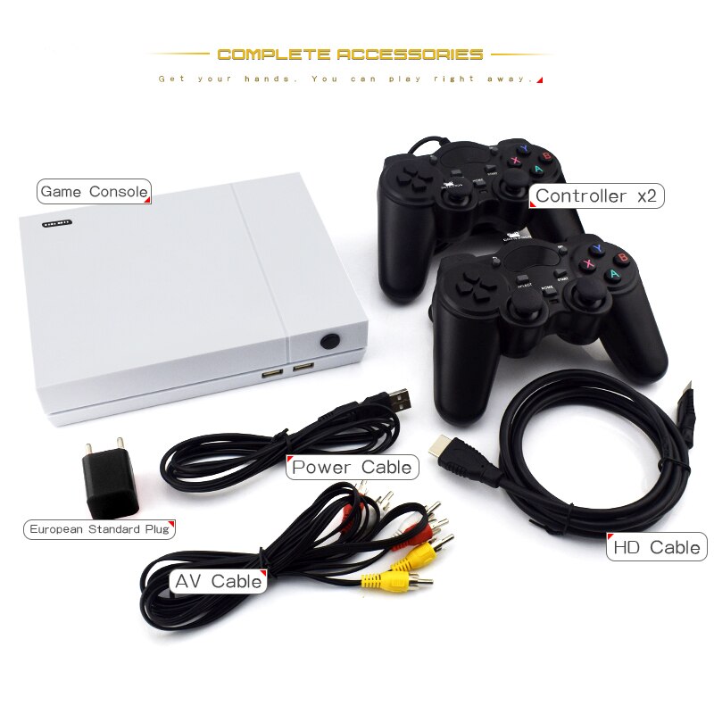 HD Retro Video Game Console and 2 Gamepads 4GB Built In 800 Classic Games For PS1/GBA/FC Max to 32GB Game Console HD Retro Video Game Console and 2 Gamepads 4GB Built In 800 Classic Games For PS1/GBA/FC Max to 32GB Game Console
