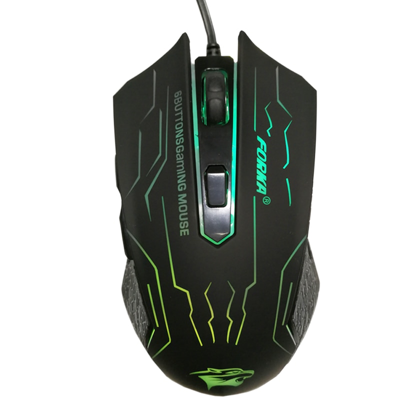 FORKA Silent Click USB Wired Gaming Mouse 6 Buttons 3200DPI Mute Optical Computer Mouse Gamer Mice for PC Laptop Notebook Game FORKA Silent Click USB Wired Gaming Mouse 6 Buttons 3200DPI Mute Optical Computer Mouse Gamer Mice for PC Laptop Notebook Game