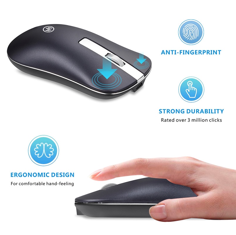 Bluetooth Wireless Mouse Silent Gaming Mouse Rechargeable Computer Mouse Wireless 2.4Ghz Ergonomic PC Mice USB Mause for Laptop Bluetooth Wireless Mouse Silent Gaming Mouse Rechargeable Computer Mouse Wireless 2.4Ghz Ergonomic PC Mice USB Mause for Laptop