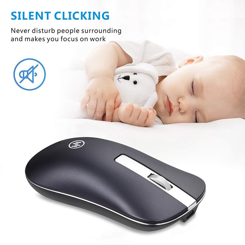 Bluetooth Wireless Mouse Silent Gaming Mouse Rechargeable Computer Mouse Wireless 2.4Ghz Ergonomic PC Mice USB Mause for Laptop Bluetooth Wireless Mouse Silent Gaming Mouse Rechargeable Computer Mouse Wireless 2.4Ghz Ergonomic PC Mice USB Mause for Laptop