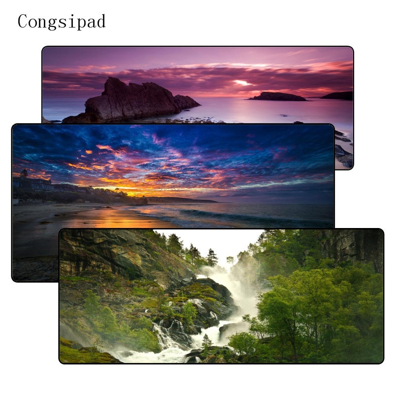 Congsipad Waterfall Scenery 400×900 Large Gaming Mouse Pad Gamer Locking Edge Mousepad Keyboard Mouse Mat for CSGO DOTA Gamer Congsipad Waterfall Scenery 400x900 Large Gaming Mouse Pad Gamer Locking Edge Mousepad Keyboard Mouse Mat for CSGO DOTA Gamer