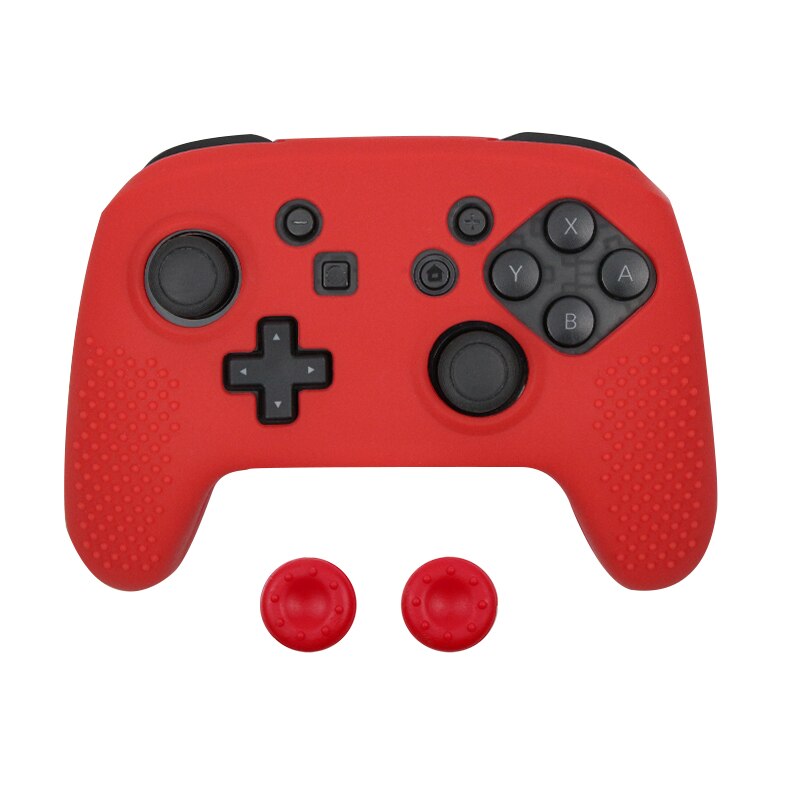 Soft Silicone Rubber Skin Case Protective Cover For Nintend switch NS NX Pro Controller Gamepad with 2 thumbsticks Grips Cap Soft Silicone Rubber Skin Case Protective Cover For Nintend switch NS NX Pro Controller Gamepad with 2 thumbsticks Grips Cap