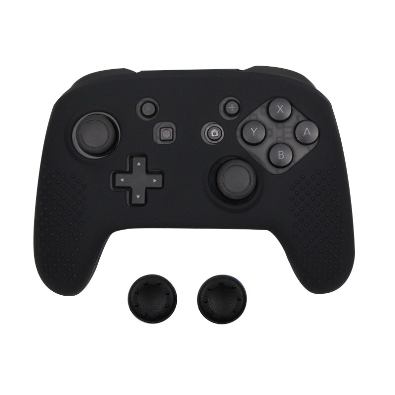 Soft Silicone Rubber Skin Case Protective Cover For Nintend switch NS NX Pro Controller Gamepad with 2 thumbsticks Grips Cap Soft Silicone Rubber Skin Case Protective Cover For Nintend switch NS NX Pro Controller Gamepad with 2 thumbsticks Grips Cap